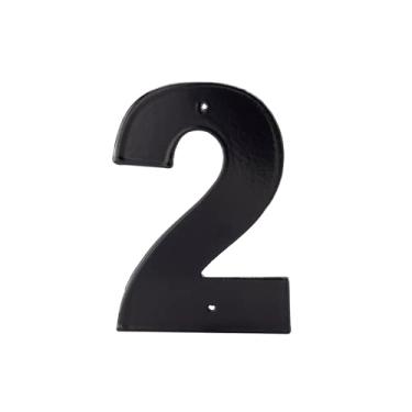 Imagem de Montague Metal Products Helvetica Font Número individual de casa, 5 cm, 15 cm