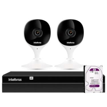 Imagem de Kit 2 Câmeras Wi-Fi iMx C Intelbras Visão Superwide e Inteligência Artificial Branca + Gravador Digital Intelbras NVR NVD 1404 4 Canais + HD 1TB