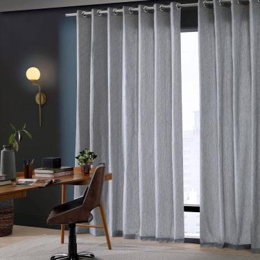 Imagem de Cortina Para Sala Corta Luz Rústica Fenicia 5,40m x 2,50m