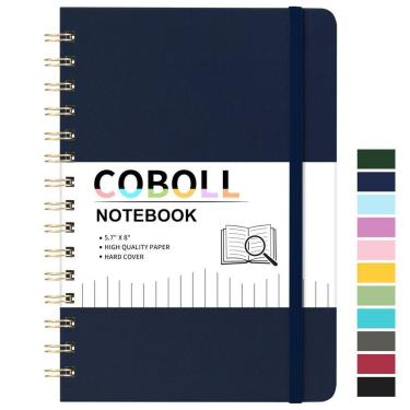 Imagem de Caderno Coboll Ruled com capa dura e papel grosso 20x14cm
