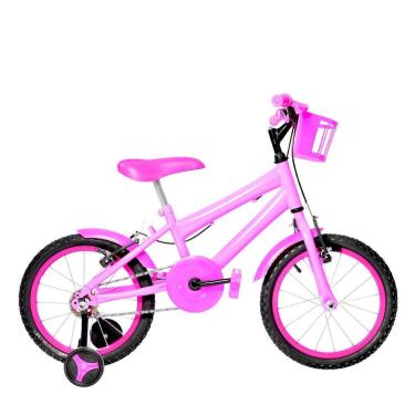 Imagem de Bicicleta Infantil Feminina Aro 16 Alumínio Colorido-Feminino