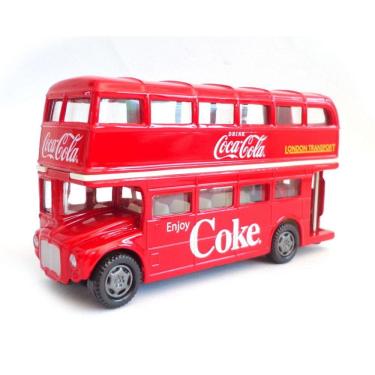 Imagem de Onibus Ingles Routemaster London Double Deker Coca-cola 1:64