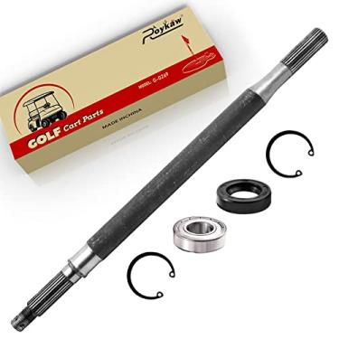 Imagem de Roykaw Eixo traseiro com kit de vedação de rolamento para TXT/Medalhista elétrico de 1994, ônibus de passageiros 4/6 até 2005, ST Express, ST Sport, substitui OEM # 20377-G12, lado do passageiro, 40,6