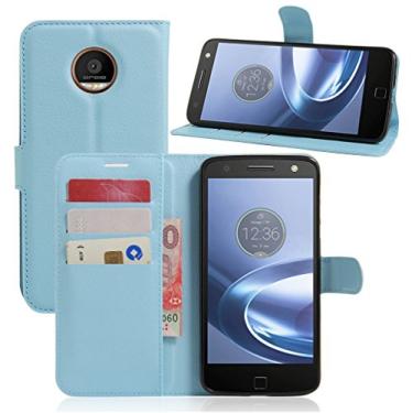 Imagem de Capa para MOTO Z Capa flip carteira de couro para MOTO Z Capa de proteção de telefone Capa com design simplificado