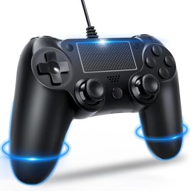 Imagem de Sony DualShock 4 Wired Controller for PS4 - Double Vibration, Compatible with PS4 Pro/Slim/PC, Black