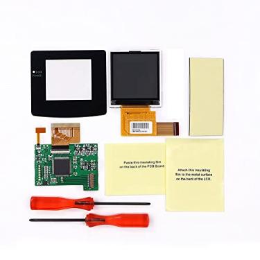 Imagem de HISPEEDIDO 2.2 inch Color Changing LCD Backlit Screen Kits Replacement Backlight Mod Kits For GameBoy Color GBC Consoles Accessories (2.2" smaller Display) No need welding or cutting