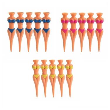 Imagem de Vctitil 15 peças camiseta de golfe biquíni modelo menina camiseta plástico acessórios de treinamento de golfe