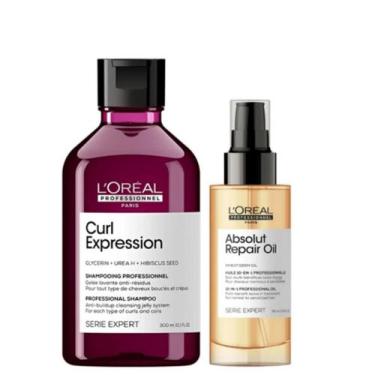 Imagem de Kit L'oréal Curl Expression Shampoo Antirresíduos 300ml + Absolut Repa
