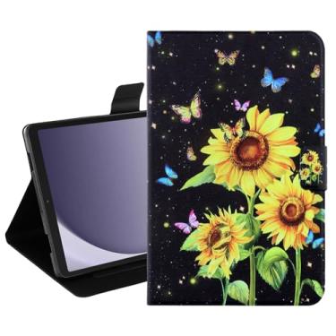Imagem de Dteck Capa ultrafina para tablet Samsung Galaxy Tab A9+ Plus de 11 polegadas 2023 (SM-X210/215/216) - Capa fólio leve de couro PU com [suporte/compartimentos para cartão] Capa fina fofa de desenho