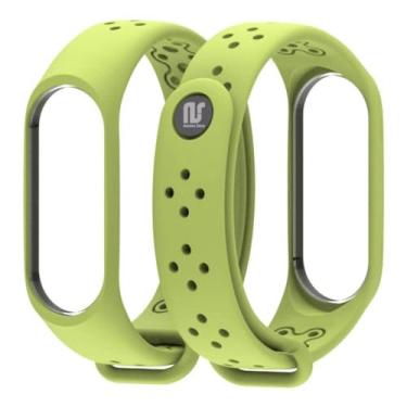 Imagem de Nandos-Store - Pulseira NSmart compatíveis com MI BAND 1/ MI BAND 2 / MI BAND 3 / MI BAND 4 / MI BAND 5 / MI BAND 6 / MI BAND 7 / MI BAND 8 (MI BAND 4, (Verde NK)