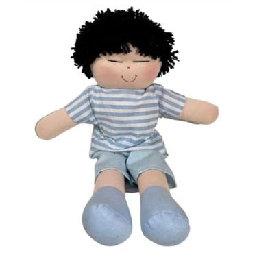 Imagem de Boneca de Pano Artesanal 30cm Nicho Pelucia Decoração Brinquedo Menina Menino (Yudi - Japonês)