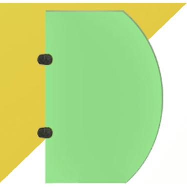 Imagem de Divisória de banheiro com tela de mictório, painéis de tela de privacidade para mictório infantil montados na parede, divisor de mictório, tela de proteção de partição, para escolas/jardins