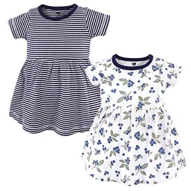 Imagem de Hudson Baby Vestidos de algodão para bebês meninas, Mirtilos, 3-6 Meses