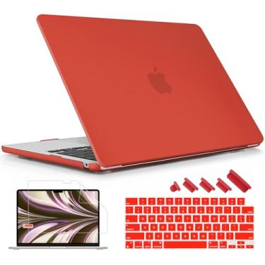 Imagem de Lepeoac Capa compatível com MacBook Air de 15 polegadas M4 A3241 M3 A3114 M2 A2941 2025 2024 2023 Releaes, capa rígida de plástico com capa de teclado e protetor de tela para Mac Air de 15,3