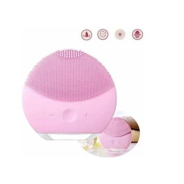 Imagem de Esponja Elétrica Massageador Forever Limpeza Facial Rosa