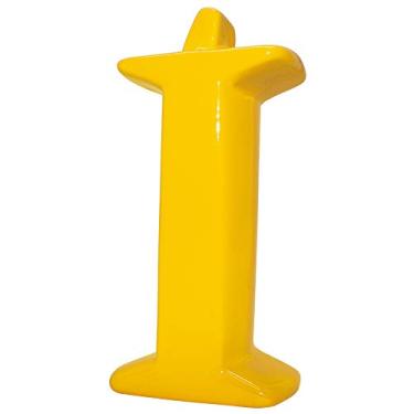 Imagem de Letra Í Decorativa Com Acento Ceramicas Pegorin Amarelo