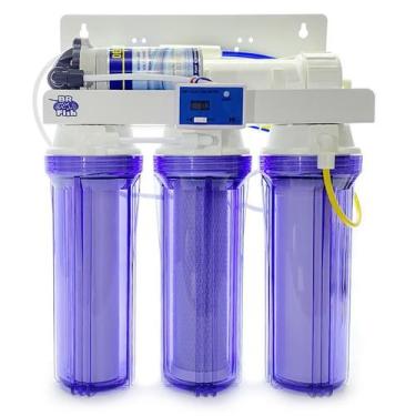 Imagem de Filtro Osmose Reversa 50Gpd + Bomba + Tds In-Line Transparen - Br Fish