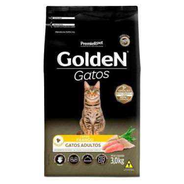Imagem de Ração Golden Gatos Adultos Sabor Frango 3 kg - PREMIER