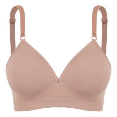 Imagem de Sutiã Microfibra com Bojo Trifil Daily sem Costura, Macadâmia, M