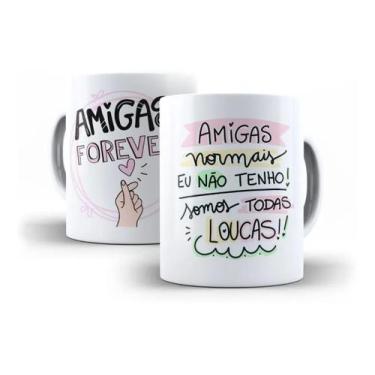 Imagem de Caneca Porcelana Amizade Amigas Forever - Villa Caneca