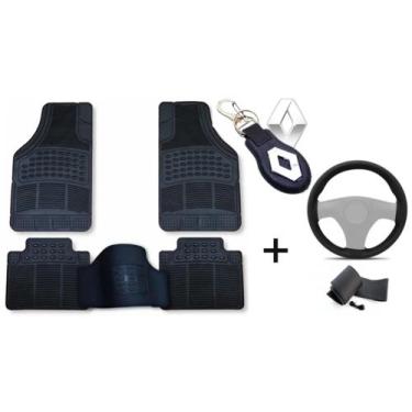 Imagem de Kit Tapete Renault Twingo 2013 + Capa de Volante + Chaveiro - Iron Tec