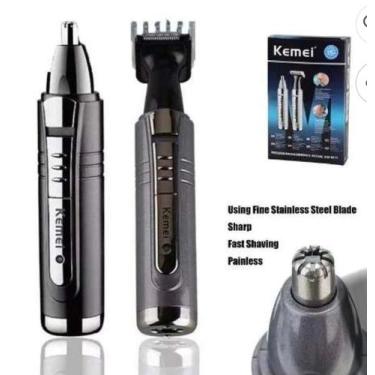 Imagem de Máquina Maquininha Cortar e parar pelos Nariz Orelha e Barba - Kemei 