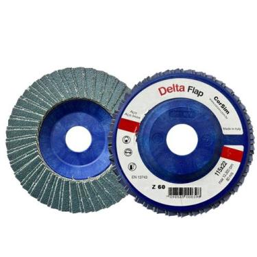 Imagem de Disco Flap Delta Zirc D.115mm Grão 60 - Corsim