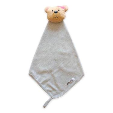Imagem de Naninha Ursinha Laço Rosa - Mellane Baby, Cinza