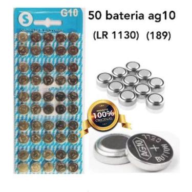 Imagem de Bateria Alcalina 1,5v LR54 189 AG10 LR1130 C/50 Unidades - MLS