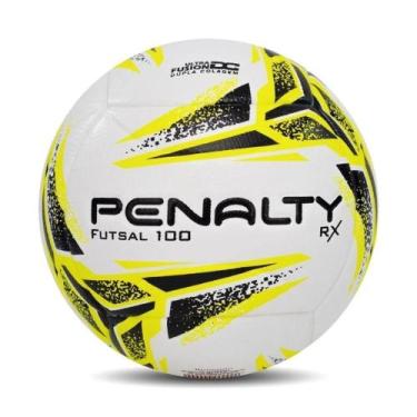 Imagem de Bola De Futsal Penalty RX 100 XXIII 2023 Selo CBFS, Amarelo e branco