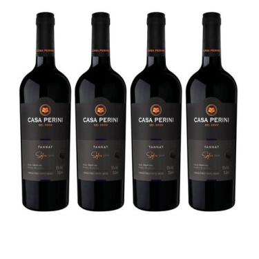 Imagem de Vinho Tinto Seco Casa Perini Tannat 750ml Kit Caixa 4un