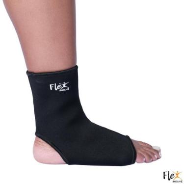 Imagem de Tornozeleira Compressão Cano Longo Neoprene Fitness Treino Exercício F