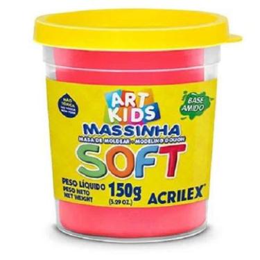 Imagem de Massa de Modelar Soft Acrilex Vermelho 150g