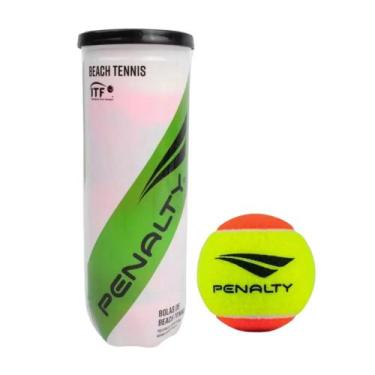 Imagem de Bolinha Penalty Beach Tennis Tubo c/3 unidades Amarelo e Laranja - Uni