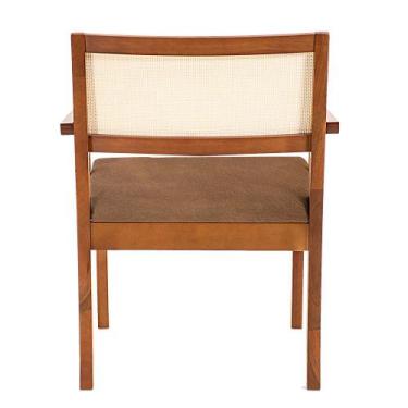 Imagem de Poltrona MH-3793 Herval Madeira Maciça com Palha Natural Estofado Marr