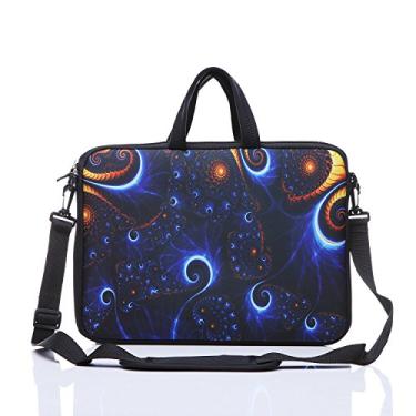 Imagem de YIDA – Capa de ombro e bolsa de tablet para laptop de 10 polegadas para a maioria dos iPad/notebook/eBook/leitores de 25 cm 25,4 cm 25,4 cm 25,4 cm, Classic Blue, 9.7Inch/10Inch/10.1Inch/10.2Inch