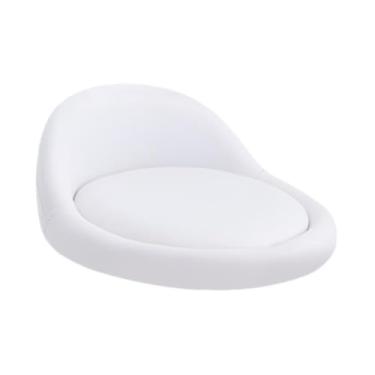 Imagem de Generic Cadeira de bar redonda com encosto baixo peça de reposição dia 38 cm acessório, Branco