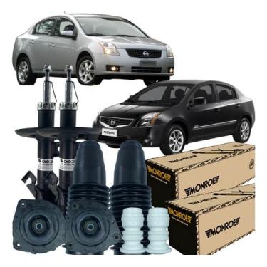 Imagem de Par Amortecedor Batente Coifa Coxim Rolamento Sentra - MONROE