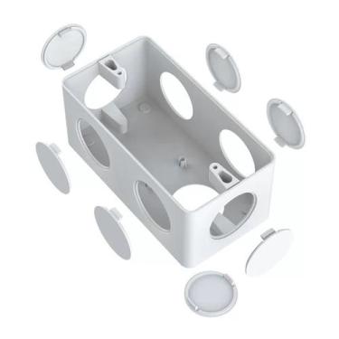 Imagem de KIT 10 Caixa Condulete 6 Entradas Eletroduto Branco 1'' - Masster