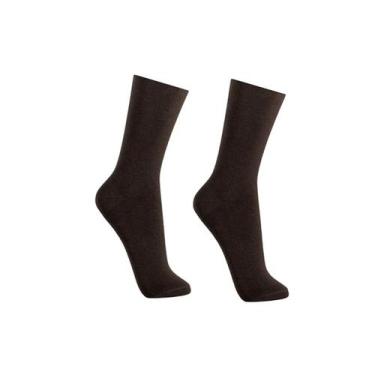 Imagem de Meia Lupo Masculina S/ Punho 82% Algodao 1275 Cafe, 39/43, Cafe