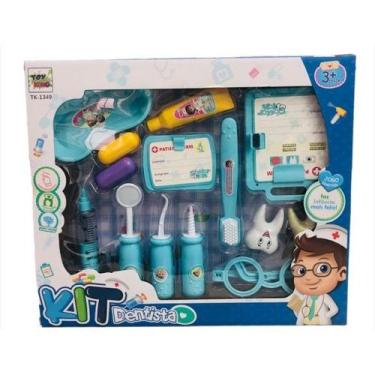 Imagem de Kit Dentista Infantil Brinquedo Menina Menino 9 Peças  bora começa bri