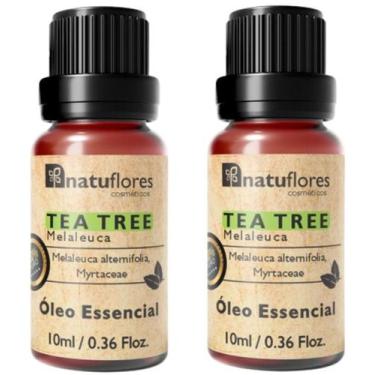 Imagem de ÓLEO ESSENCIAL TEA TREE (MELALEUCA) 10ml NATUFLORES kit 2 und