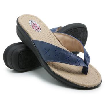 Imagem de Chinelo Tamanco Feminino em Couro Conforto Calce Fácil Antiderrapante 