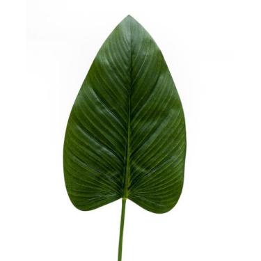 Imagem de Folha De Philodendron Imbé Lisa Artificial 90cm Decoração - Barretto M