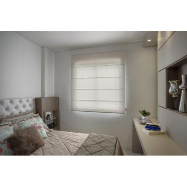 Imagem de Persiana Romana (2,00Lar. x 1,80Alt.) Tecido Translucido Bege - Vogafl