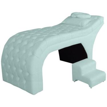 Imagem de Maca Estética Isis Tecido Veludo Extensão de Cílios Salão de beleza - 