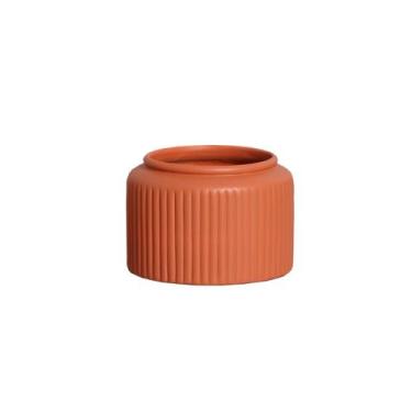 Imagem de Cachepot Decorativo em Cerâmica Home Modelo Waves G Terracota - Sara D