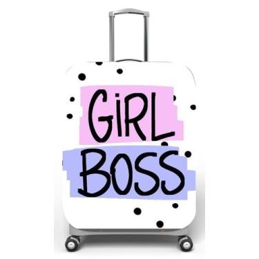 Imagem de Capa para mala de viagem M, medidas max C40x A59 x P27cm Estampa Girlb
