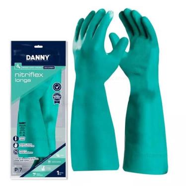 Imagem de Luva nitrilica nitriflex da36104 longa 46cm ca 12254 danny, M