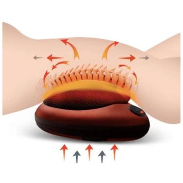 Imagem de Almofada Encosto Massageador Movimentos Shiatsu Carro - Bc Bora Colega